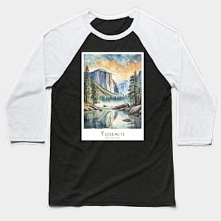 Majestic Yosemite National Park in California Baseball T-Shirt